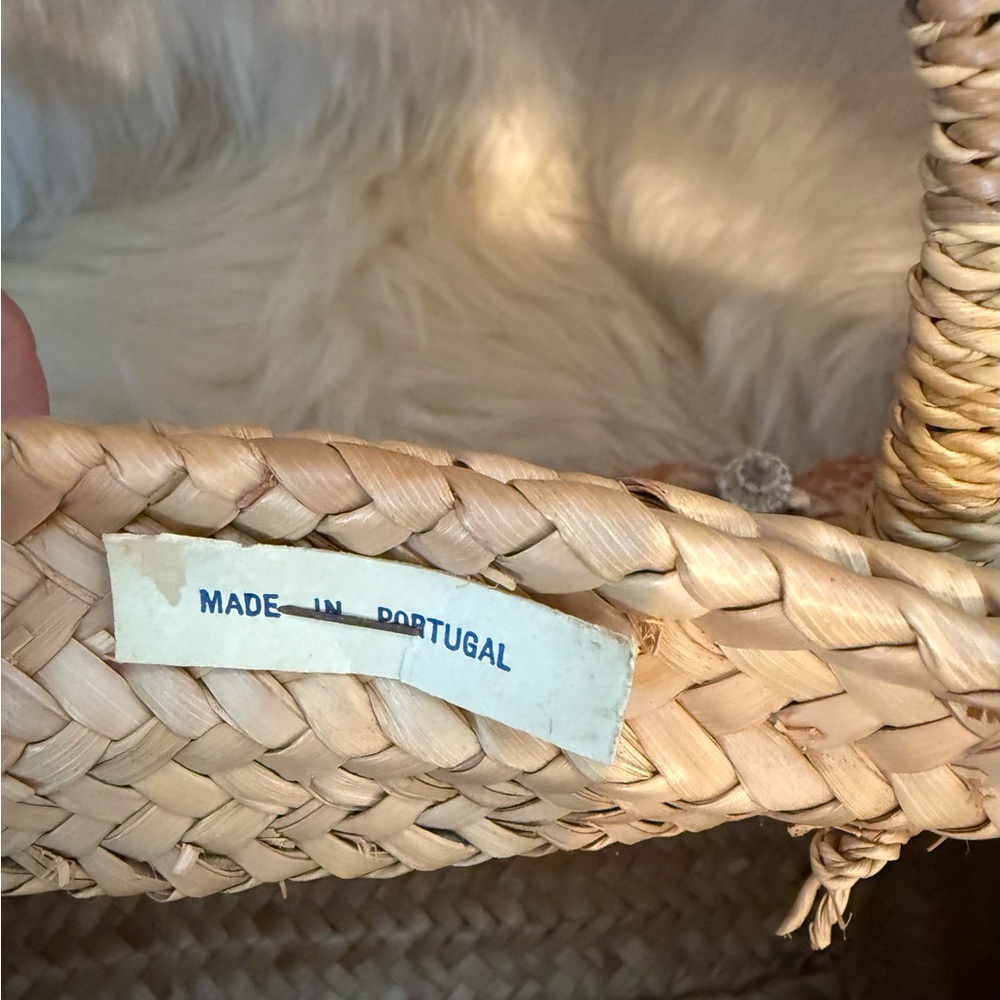 1960s Mid Century Seashell Embellished Woven Tote / Beach Bag Rare Find! - Picture 10 of 16